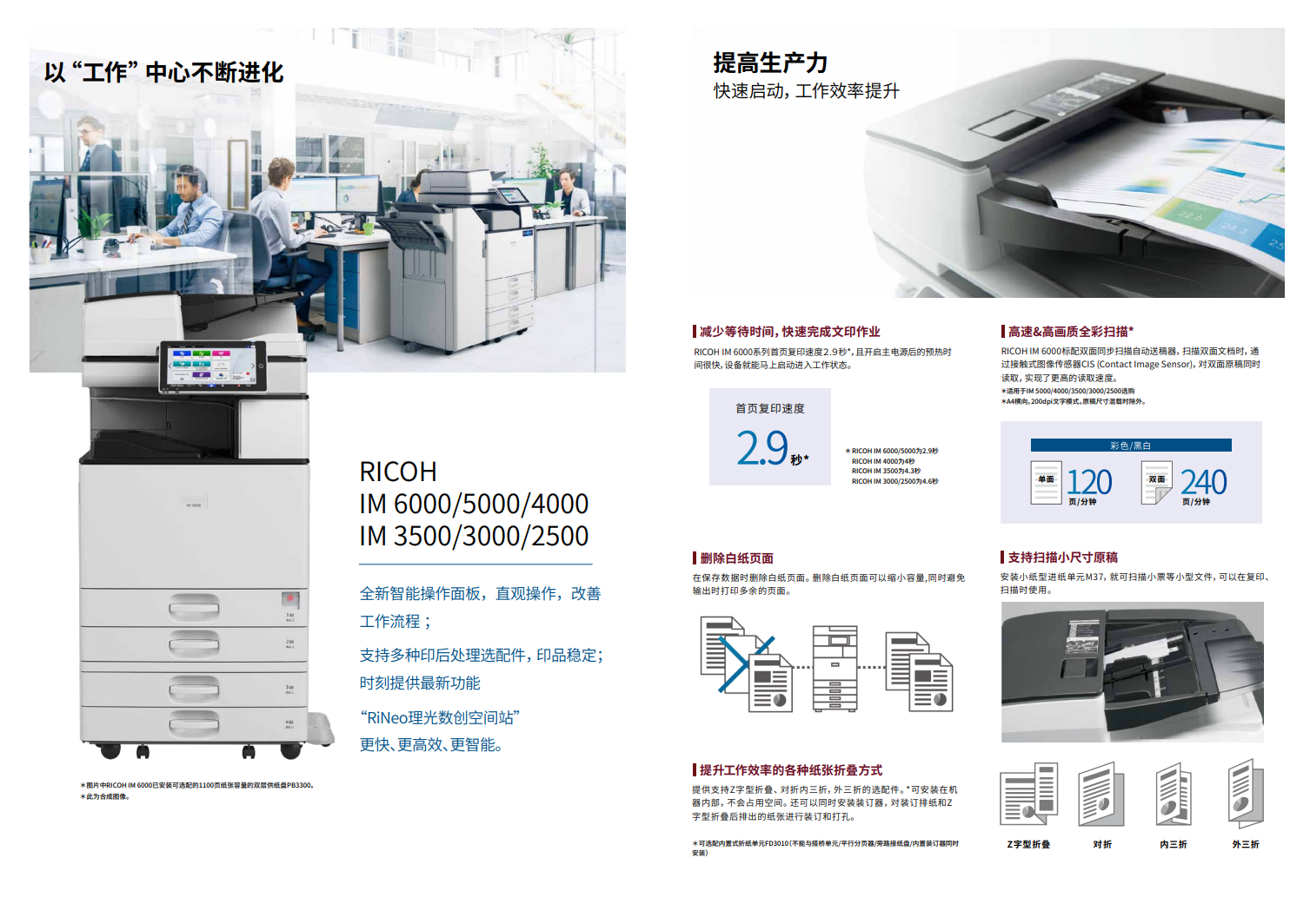 理光IM3500黑白數(shù)碼復合機